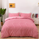 Xpoko Zig Zag Fringe Duvet Cover Set