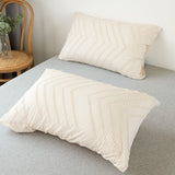 Xpoko Zig Zag Fringe Duvet Cover Set