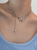 Xpoko Butterfly Star Decor Choker Necklace