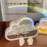 Xpoko Kawaii Cloud Mirror Tulip Night Light Christmas Thanksgiving gifts