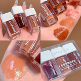 Xpoko Small Square Transparent Lip Gloss Christmas Thanksgiving gifts