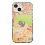 Xpoko Cute Oil Painting Cat Phone Case