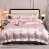 Xpoko - Modern 100S All Season Soft Bedding Sets with Flat Sheet Pillowcases