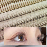 Xpoko Caramel Brown Fishtail A-Type False Eyelashes Christmas Thanksgiving gifts