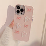 Xpoko Pink Love Bow Phone Case