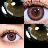 Xpoko 2Pcs/Pair starlight Series Colored Contact Lenses Eye Tricolor Contact Lenses moonlight Beautiful pupil Make up Contact Lens