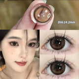 Xpoko Apricot Brown14.5mm Contact Lenses(6months wear)