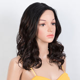 Xpoko Synthetic Lace Front Wigs 20 Inch Deep Wavy Wig Brown Wig Cosplay Curly Wig Lace Front Wig For Women Lace Wig