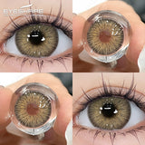 Xpoko 1Pair Colorcon Colored Contact Lenses for Eyes Brown Eye Lens Green Lenses Blue Eye Contacts Korean Lenses Yearly Lens