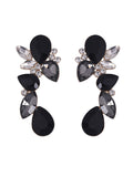 Xpoko Geometric Rhine Stones Drop Earrings