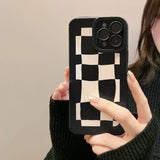 Xpoko Simple Lattice Phone Case Christmas Thanksgiving gifts