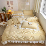 Xpoko Chic Girl Ruffle Bedding Set