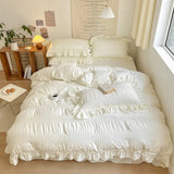 Xpoko Chic Girl Ruffle Bedding Set