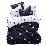 Xpoko Christmas Trees and Deers Bedding Set