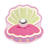 Xpoko Pink Clamshell Throw Accent Rug