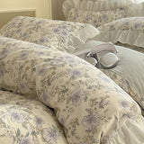 Xpoko Cottage Style Cotton Floral Bedding Set