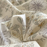 Xpoko Cottage Style Cotton Floral Bedding Set