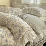 Xpoko Cottage Style Cotton Floral Bedding Set