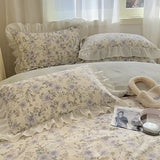 Xpoko Cottage Style Cotton Floral Bedding Set