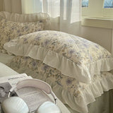 Xpoko Cottage Style Cotton Floral Bedding Set