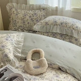 Xpoko Cottage Style Cotton Floral Bedding Set