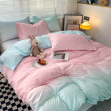 Xpoko Cotton Candy Pastel Gradients Bedding Set