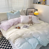 Xpoko Cotton Candy Pastel Gradients Bedding Set