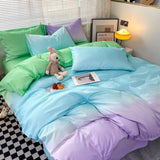 Xpoko Cotton Candy Pastel Gradients Bedding Set