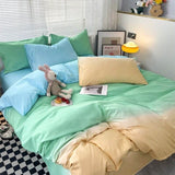 Xpoko Cotton Candy Pastel Gradients Bedding Set