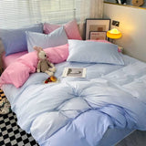 Xpoko Cotton Candy Pastel Gradients Bedding Set