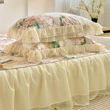 Xpoko Cotton Floral Princess Bedding Set