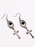 Xpoko Cross Demon Eye Earrings