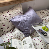 Xpoko Purple Cherries Bedding Set