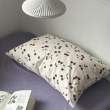 Xpoko Purple Cherries Bedding Set