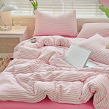 Xpoko Cozy Striped Bedding Set