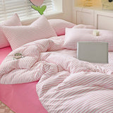 Xpoko Cozy Striped Bedding Set