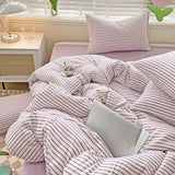 Xpoko Cozy Striped Bedding Set