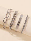 Xpoko Original Cool Statement Chains Bracelet