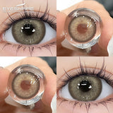 Xpoko 1Pair Colorcon Colored Contact Lenses for Eyes Brown Eye Lens Green Lenses Blue Eye Contacts Korean Lenses Yearly Lens