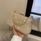 Xpoko back to school Luxury High Design Women Evening Bag Brand Party Banquet Glitter Bag for Ladies Wedding Clutch Handbag Shoulder Bag Chain Bolsas