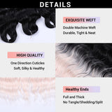 Xpoko Synthetic 24 Inch Anna Hair Loose Deep Wave Braiding Hair Extensions Water Wave Braid Hair Brown Pink Twist Crochet Curly Hair