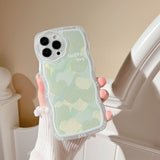 Xpoko Oil Painting Green Heart Phone Case