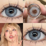 Xpoko Taylor Blue Gray Contact Lenses(12 months wear) Christmas Thanksgiving gifts