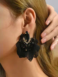 Xpoko Flower Shape Drop Earrings