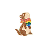 Xpoko Rainbow Bunny Puppy Pins Christmas Thanksgiving gifts