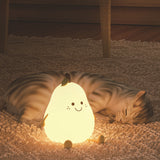 Xpoko Kawaii Cartoon Pear Night Light Christmas Thanksgiving gifts