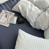 Xpoko Pastel Plaid Bedsheet Set