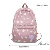 Xpoko back to school Star Backpack for Women Men 17 Inch Star Laptop Backpack College Bag Cute Travel Backpack Student Back To School Casual Bookbag