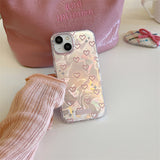 Xpoko Pink Love Water Ripples Phone Case