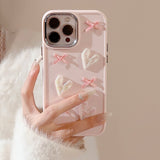 Xpoko Pink Love Bow Phone Case